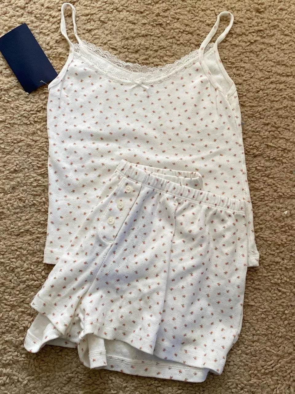 Sweet Strawberry Eyelet Shorts Set - P12 Hub Europe