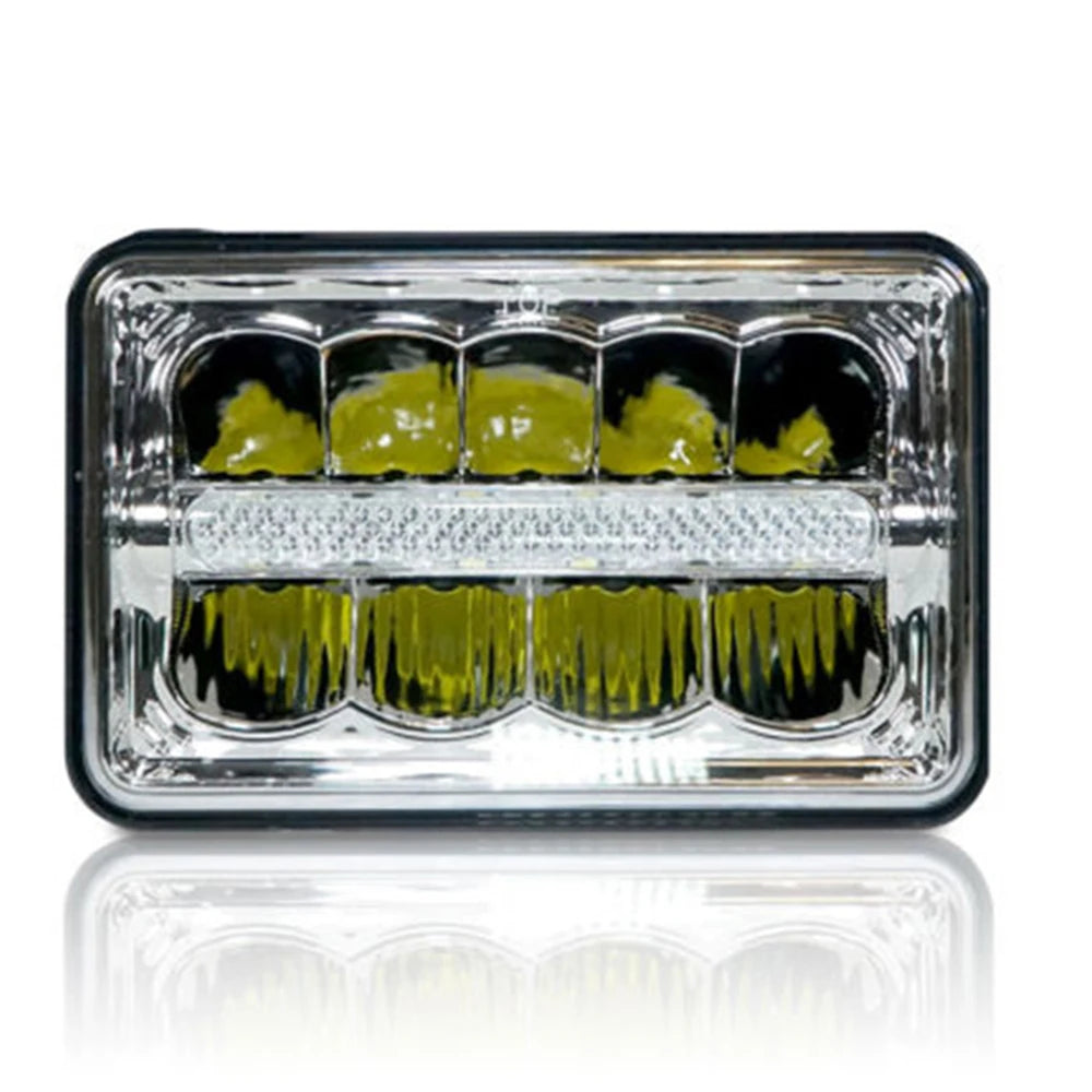 12V 24V 4x6 inch LED Headlights H4 Led Work Light Square Light Replacement for GMC Chevrolet Car Jeep Motorcycle Truck Headlamp