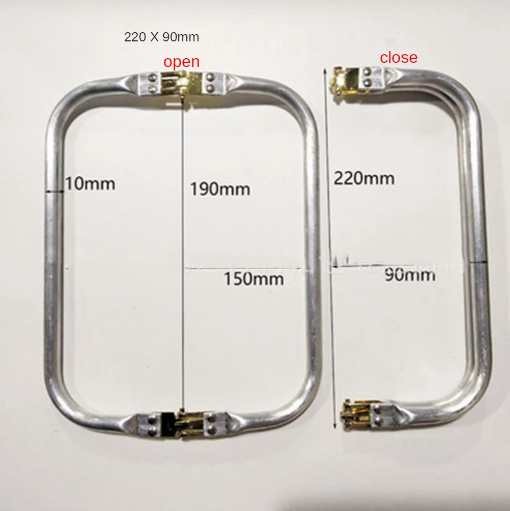 Bag Frame For Wallet Doctor Purse Metal Aluminum Tube Frame DIY Bag Handle Accessories Clutch Bag Parts