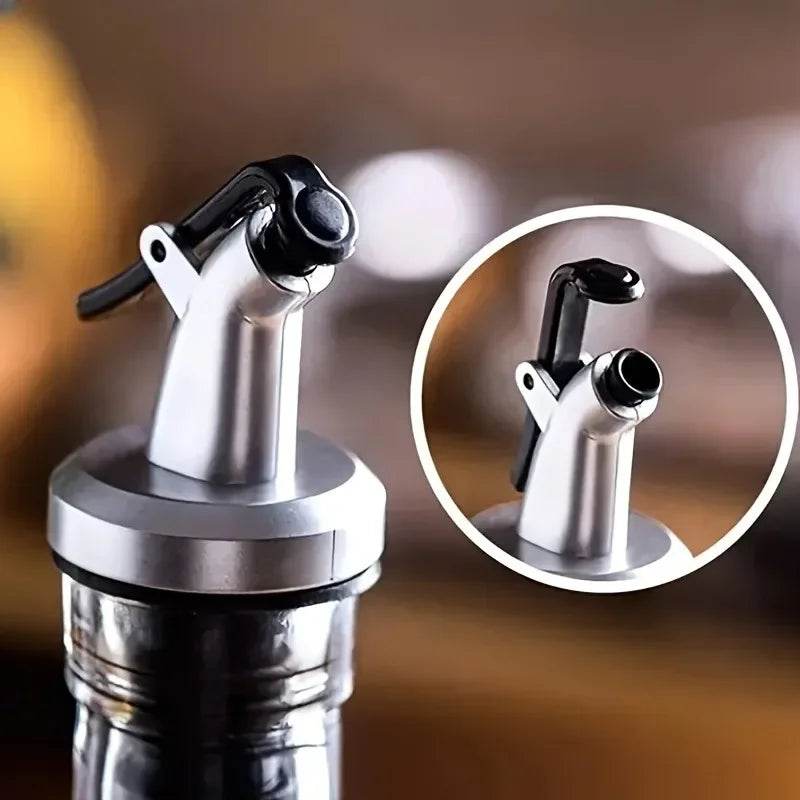 1/10x Oil Bottle Stopper Rubber Lock Plug Seal Leak-proof Food Grade Plastic Nozzle Sprayer Wine Vinegar Spouts Kitchen Tools - P12 Hub Europe
