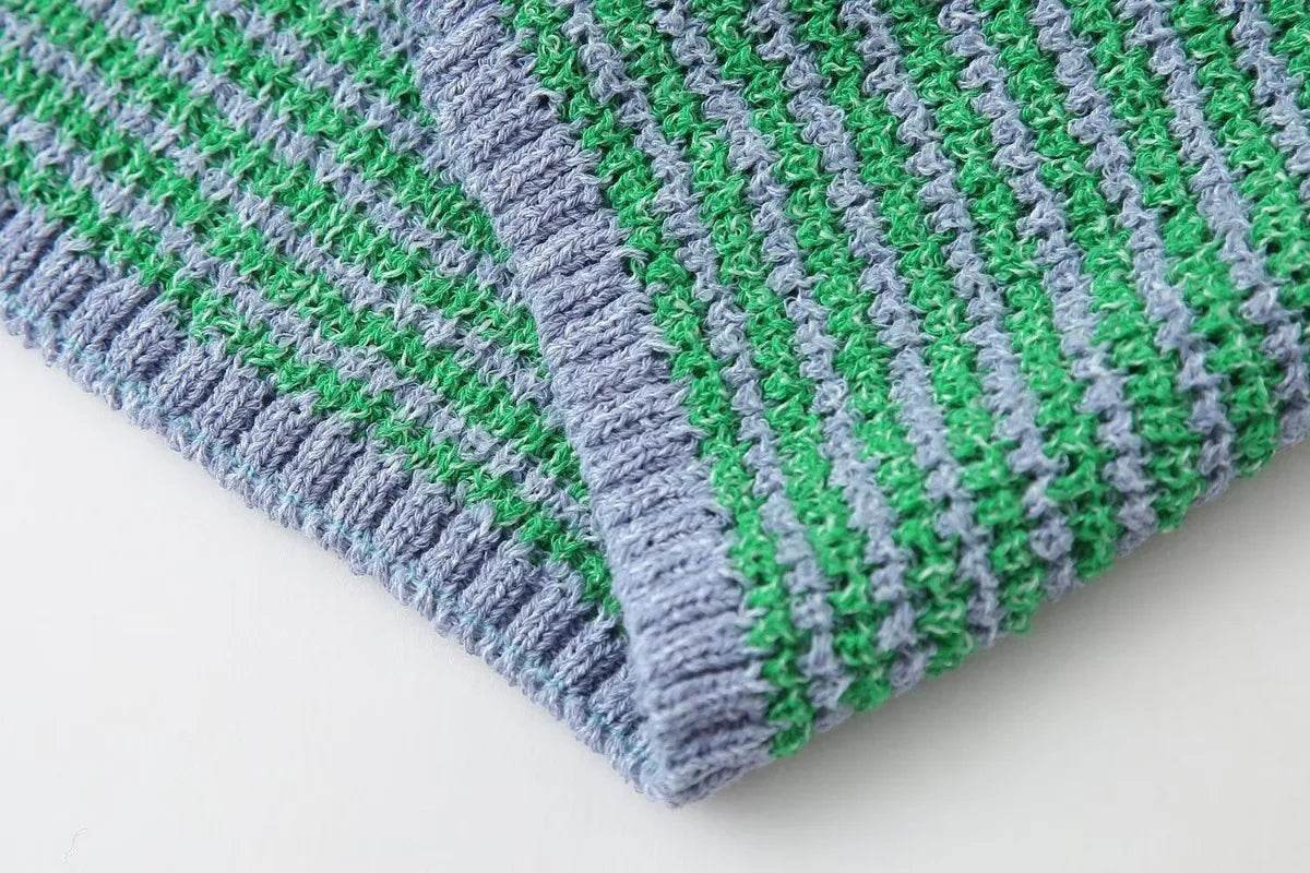 Summer Retro Knitted Shorts Set - P12 Hub Europe