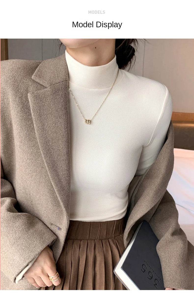 Women's Half Turtleneck Sweater - P12 Hub Europe