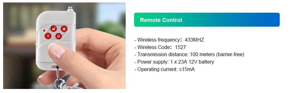 Alarm KERUI WiFi Smart 110dB - P12 Hub Europe