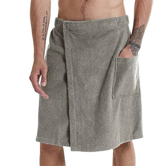YOMDID Men Soft Wearable Bath Towel With Pocket Bathrobes Shower Wrap Sauna Gym Swimming Holiday Spa Beach Towel Toalla De Playa - P12 Hub Europe