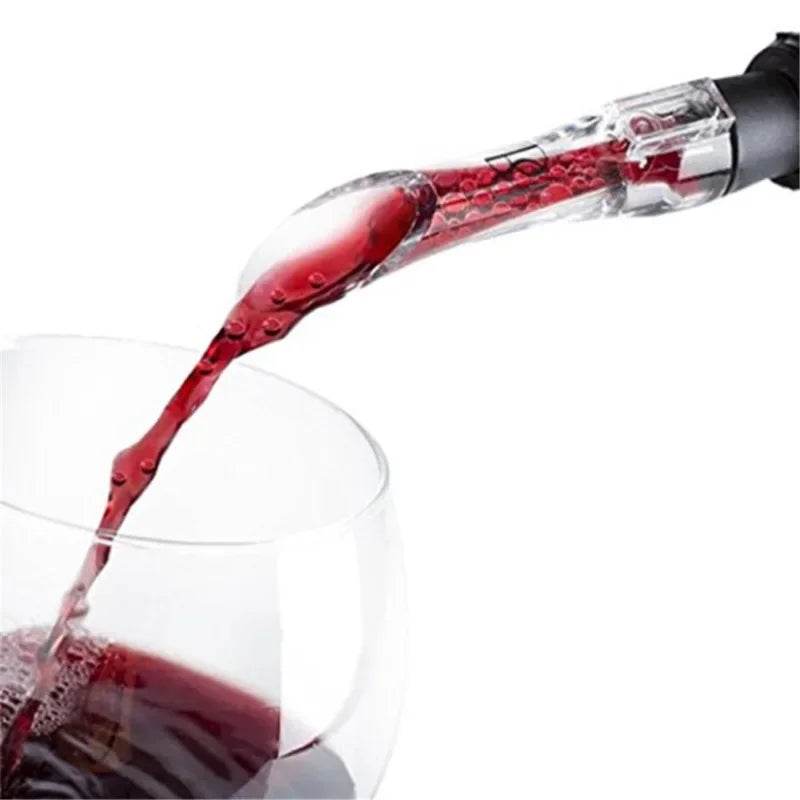 Acrylic Wine Aerator Pourer Premium Aerating Pourer Red Wine Decanter Cap Spout Stopper Bottle Mouth Dispenser Decanter Spout - P12 Hub Europe
