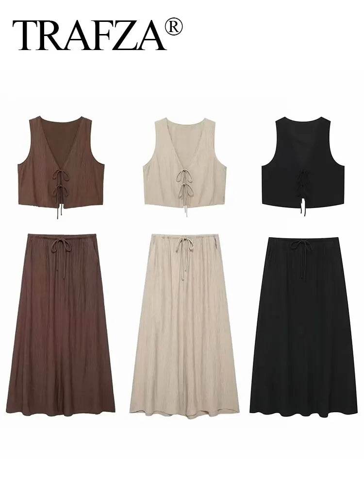 Vintage Midi Skirt Set - P12 Hub Europe