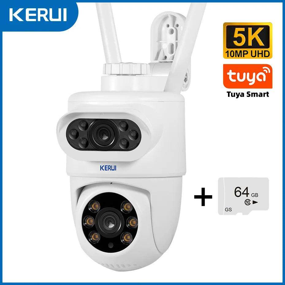 Outdoor Camera Tuya 4K/5K PTZ Dual Lens, AI Motion, Color Night - P12 Hub Europe