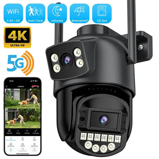 Outdoor Camera 5/8/10MP WiFi Dual Lens, AI Track, Color Night - P12 Hub Europe