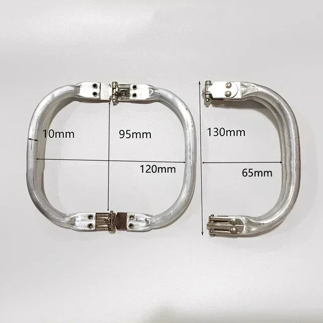 Deepeel 15-30cm Metal Internal Kiss Clasp Purse Frame Cloud Bag Rectangle Pipe Clamps Buckle DIY Handmade Bags Handles Accessory