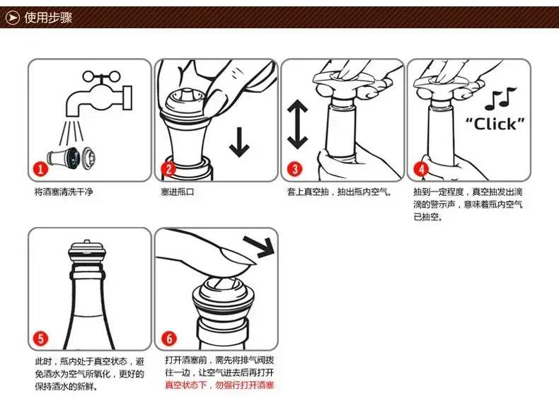 Bar Household Stainless Steel Red Wine Stopper Vacuum Pump Red Wine Vacuum Pump Champagne Stopper - P12 Hub Europe