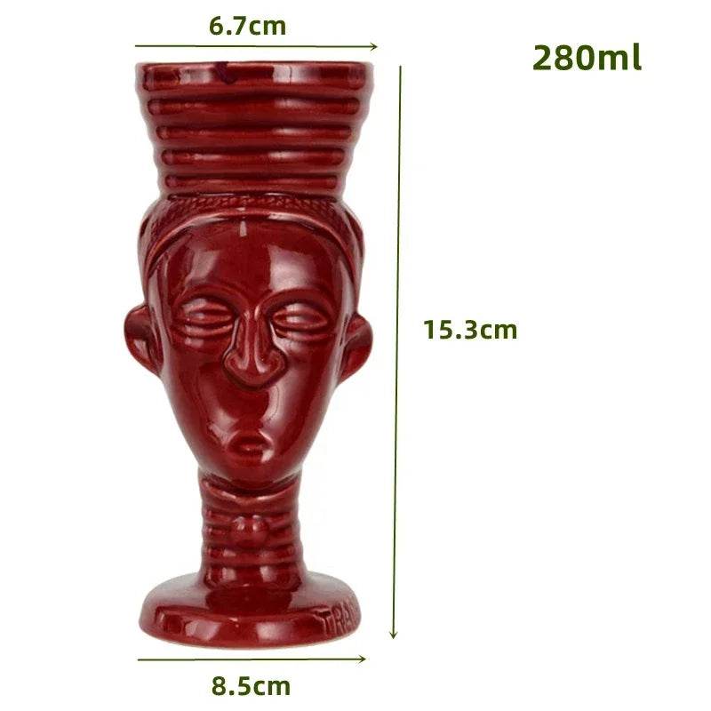 60 Types Ceramic Hawaii Tiki Mugs Creative Cocktail Glasses Beer Glass Martini Glasses Wine Glass Funny Cup Gift for Men - P12 Hub Europe