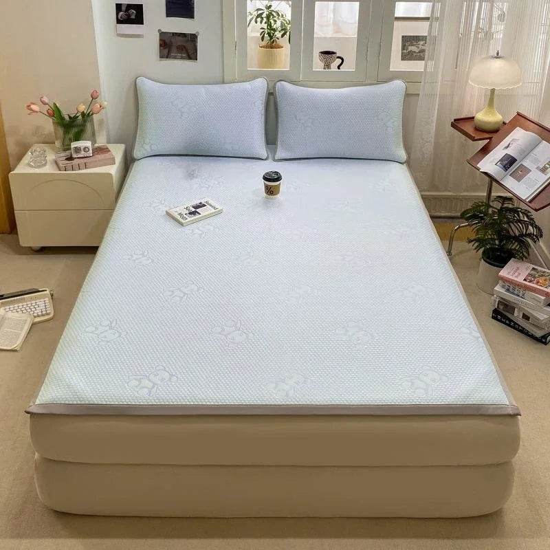 Summer Cooling Quilted Mattress Protector Cover Thickened Breathable Mattress Topper for Single Double Full Queen King Size Bed - P12 Hub Europe
