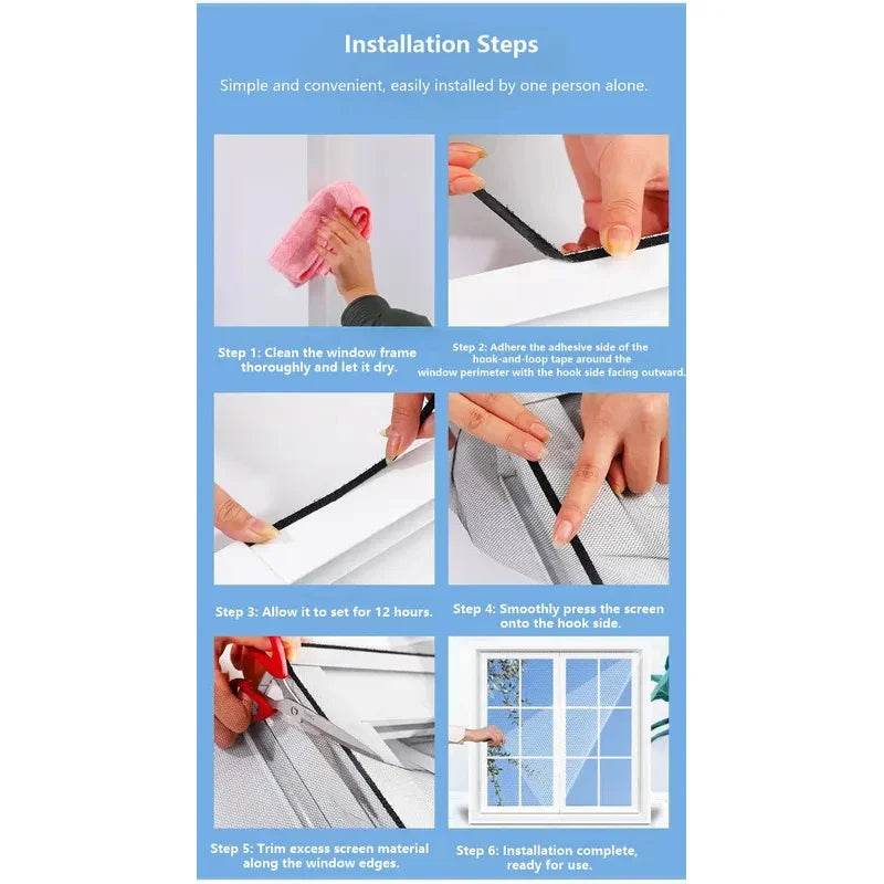 Mosquito-proof window protective film, thin gauze curtain door curtain net, home textiles, garden insect-proof products - P12 Hub Europe