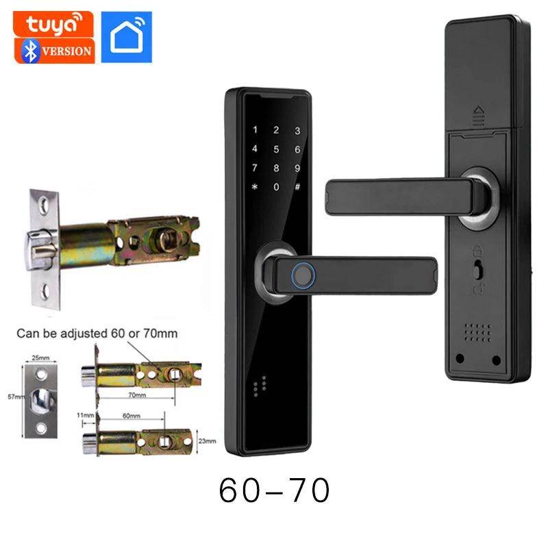 Fingerprint Door Lock Keyless, Card, Password, App Unlock - P12 Hub Europe