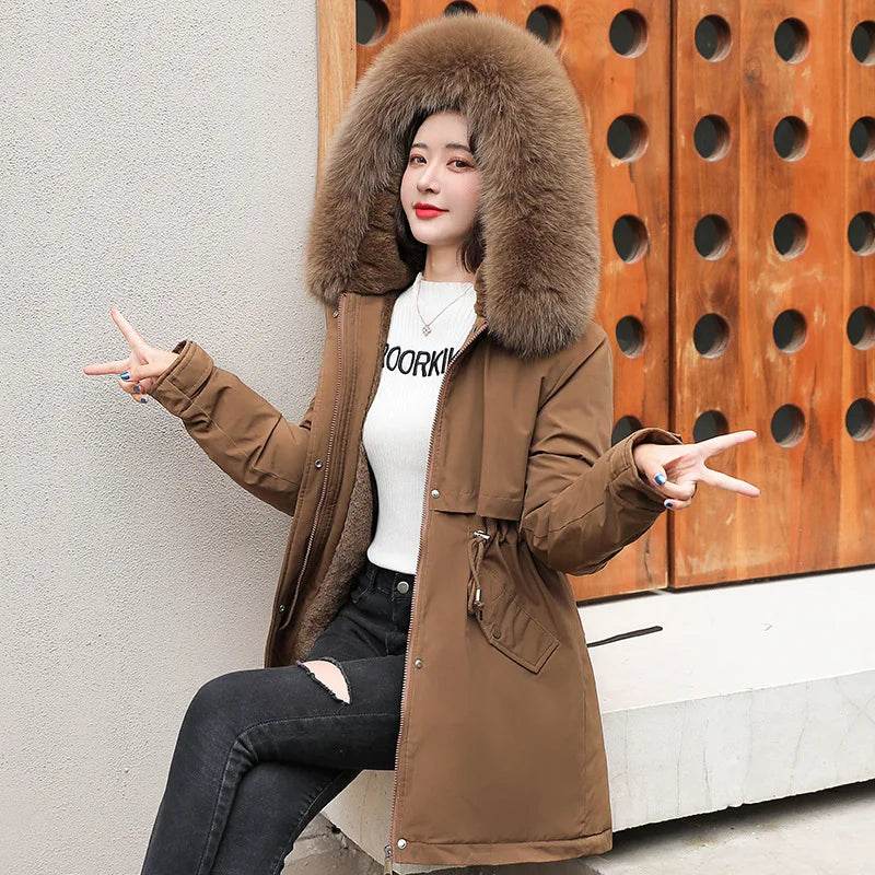 Slim Fur Collar Parka - P12 Hub Europe