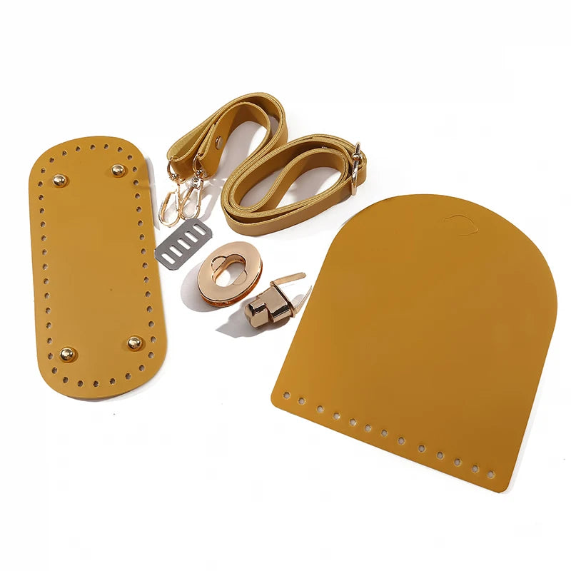 1/6pcs Handmade Bag Bottom Flap Cover Hardware For Bags DIY HandBag Shloulder Straps For Knitting Bags Handbag Crossbody Bags