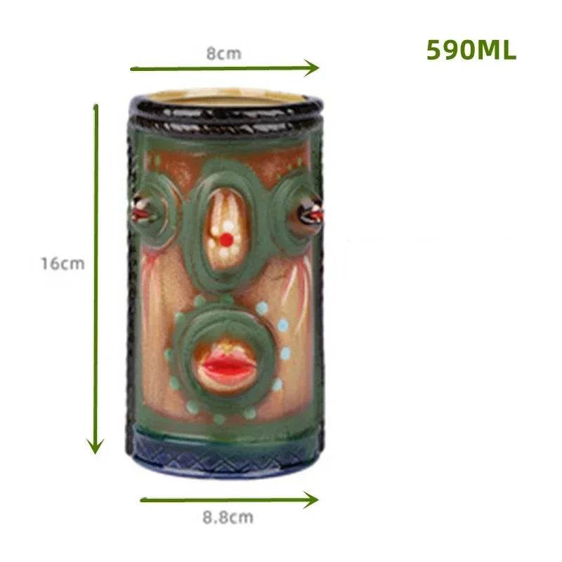 60 Types Ceramic Hawaii Tiki Mugs Creative Cocktail Glasses Beer Glass Martini Glasses Wine Glass Funny Cup Gift for Men - P12 Hub Europe