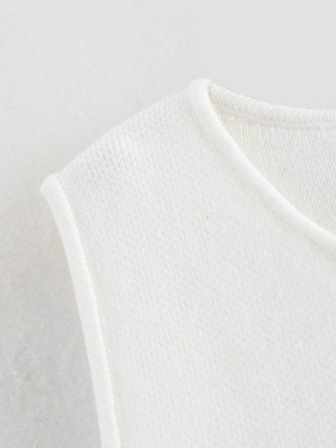 Women Cropped Knit Vest - P12 Hub Europe