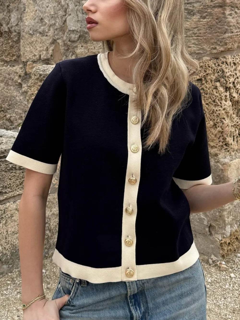 Women Color Block Knit Skirt Set - P12 Hub Europe