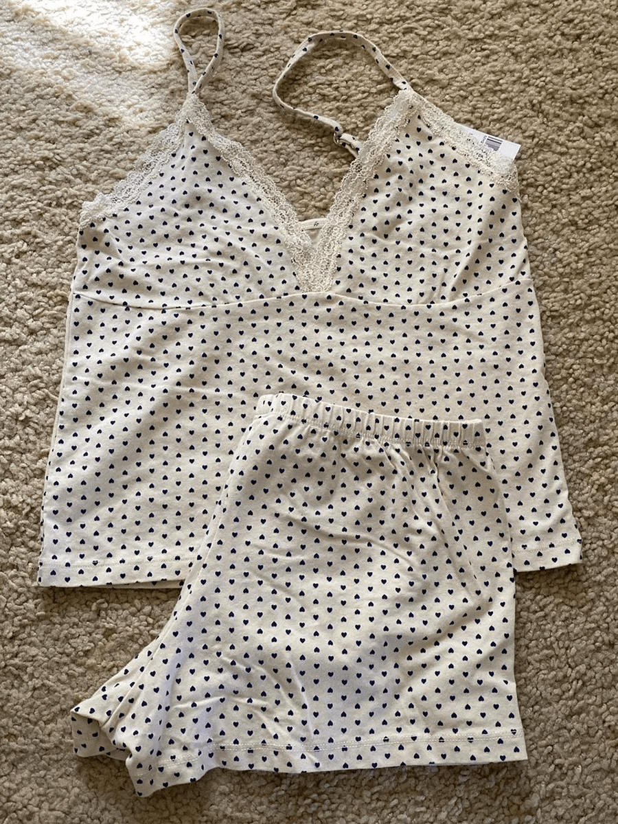 Sweet Strawberry Eyelet Shorts Set - P12 Hub Europe