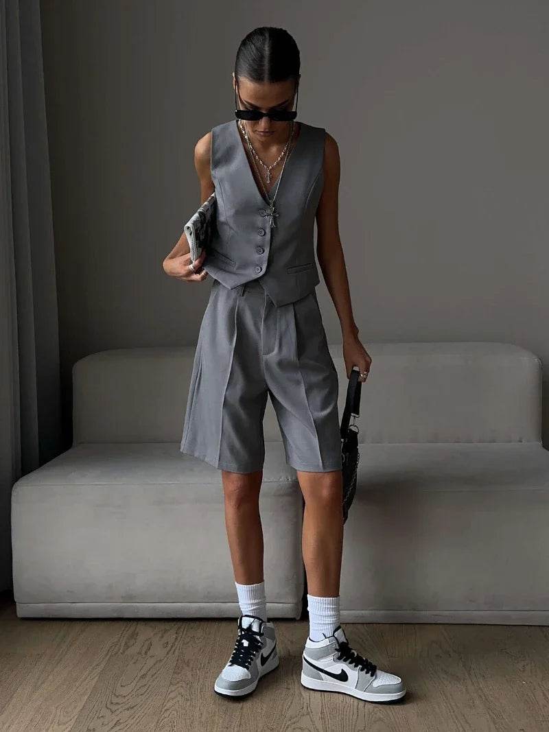 Wolfeel Chic Vest Shorts Suit - P12 Hub Europe
