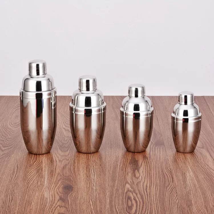 1Pcs 250/350/550/750ml Stainless Steel Cocktail Shaker Cocktail Mixer Wine Martini Drinking Boston Style Shaker Party Bar Tools - P12 Hub Europe