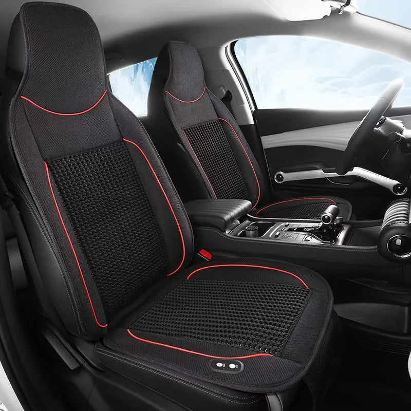 12V summer cool cushion seat ventilation car cushion air conditioning cooling fan blowing massage seat cushion seat cover
