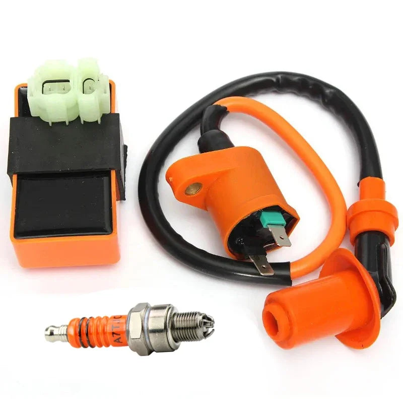 Motorcycle Performance Ignition Coil Racing AC CDI Spark Plug for GY6 50cc 125cc 150cc Moped Scooter Quad Buggy Pit Dirt Bike