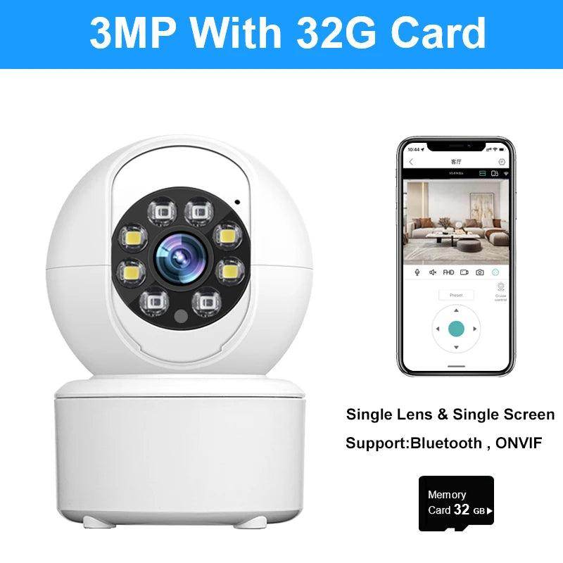 Baby Monitor 3MP WiFi Bluetooth , Auto Track, Color Night - P12 Hub Europe