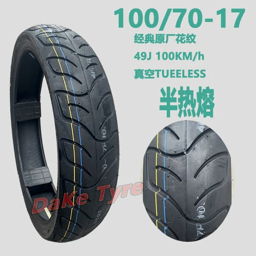 130/80-17 100/70-17 90/80 70 100 120/70-17 Is Applicable To SOCO Quick TS TC MAX Electric Motorcycle Tire Vacuum Tire