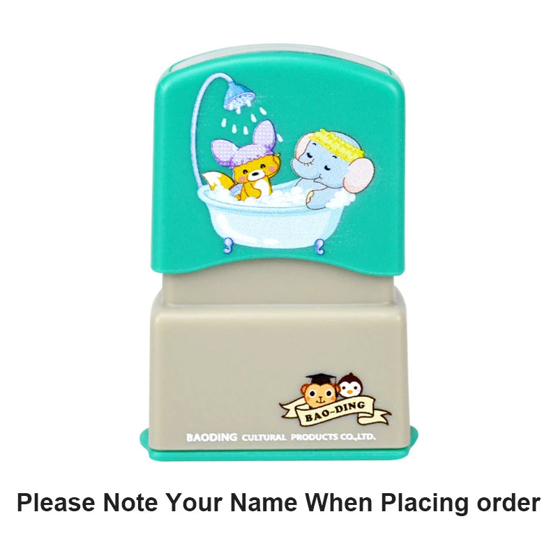 Customized Name Stamp Paints Personal Student Child Engraved Waterproof Non-fading Kindergarten Cartoon Clothing Name Seal