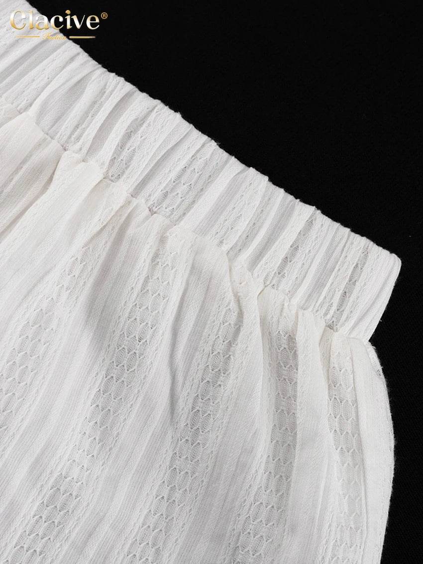Clacive White Shorts Set - P12 Hub Europe