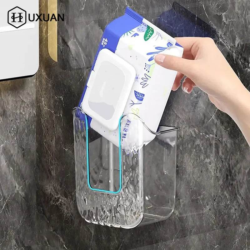 Punch-Free Toilet Paper Holder Box Waterproof Storage Toilet Paper Storage Rack Paper Towel Kitchen Bathroom Storage Box - P12 Hub Europe