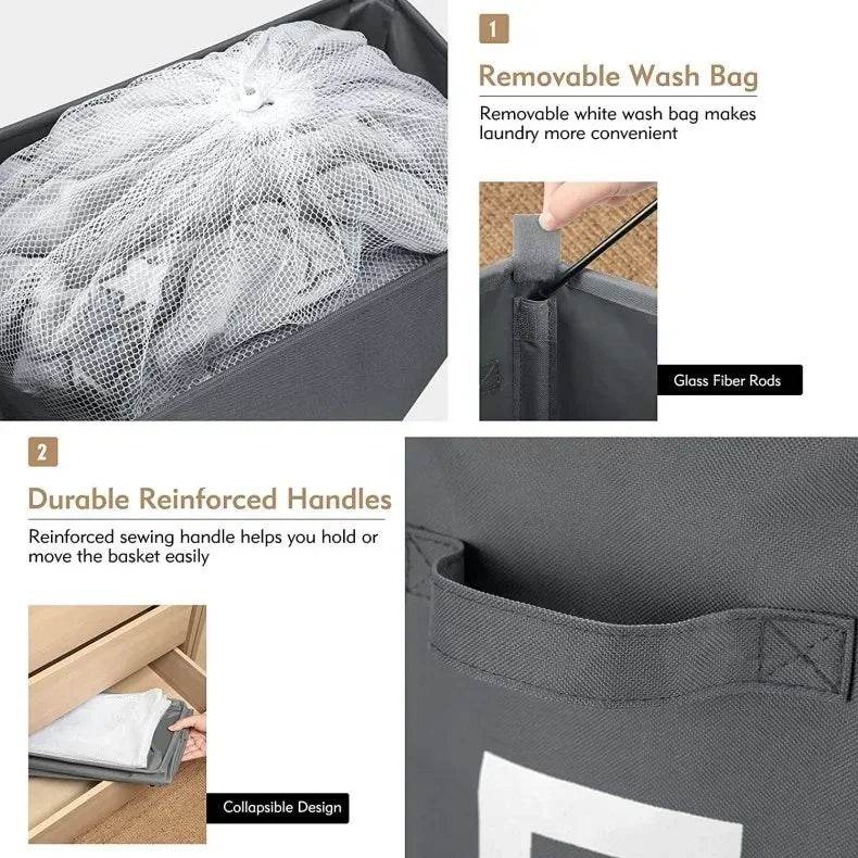Rolling Foldable Laundry Basket - P12 Hub Europe