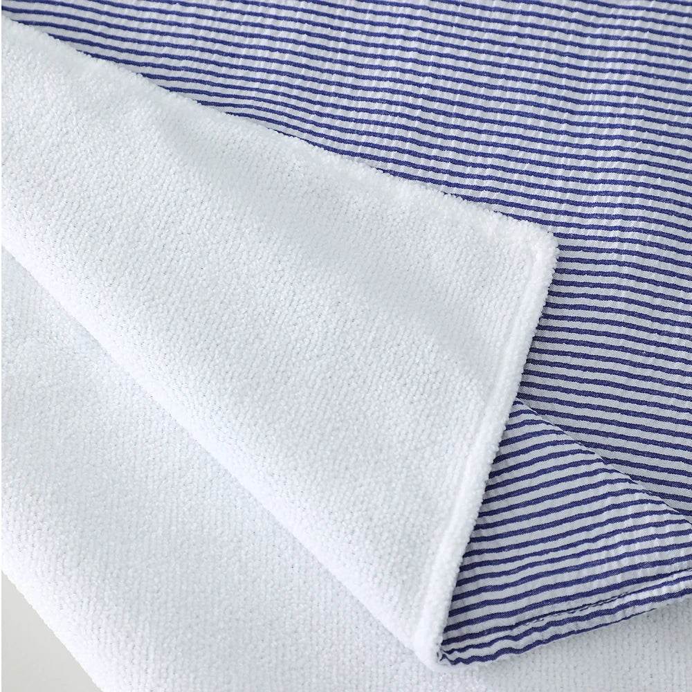 Seersucker Beach Towel For Kids Men Women Water Absorbing Terry Cloth Stripe Pool Towel Absorbent Towels for Bathroom - P12 Hub Europe