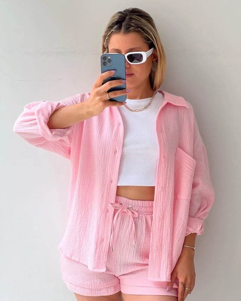 Women Summer Shorts Set - P12 Hub Europe