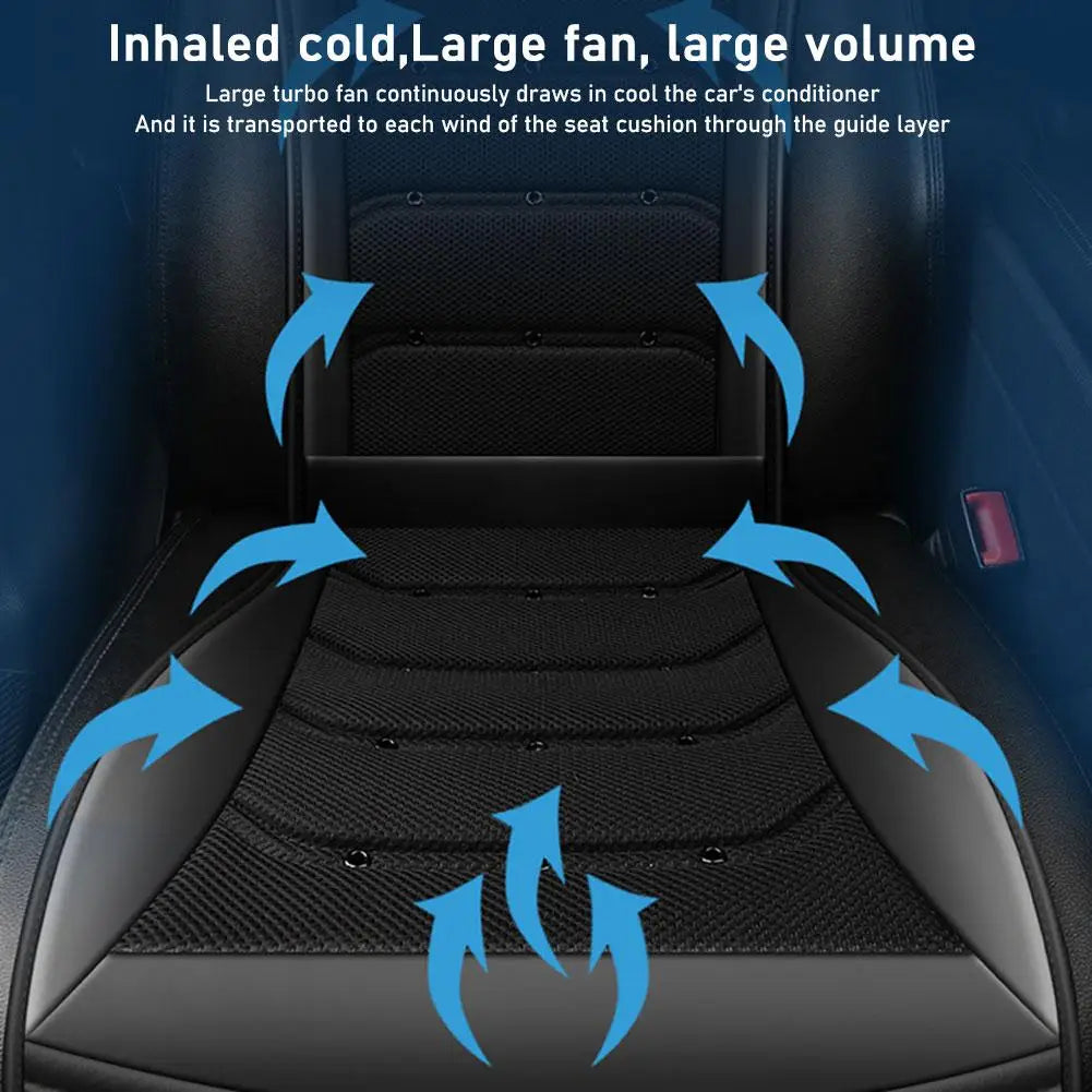 Universal Cool Air Padded Seat Summer Car Ventilation Seat Cushion Fast Blowing Ventilation Seat Cooling Refrigered Pads