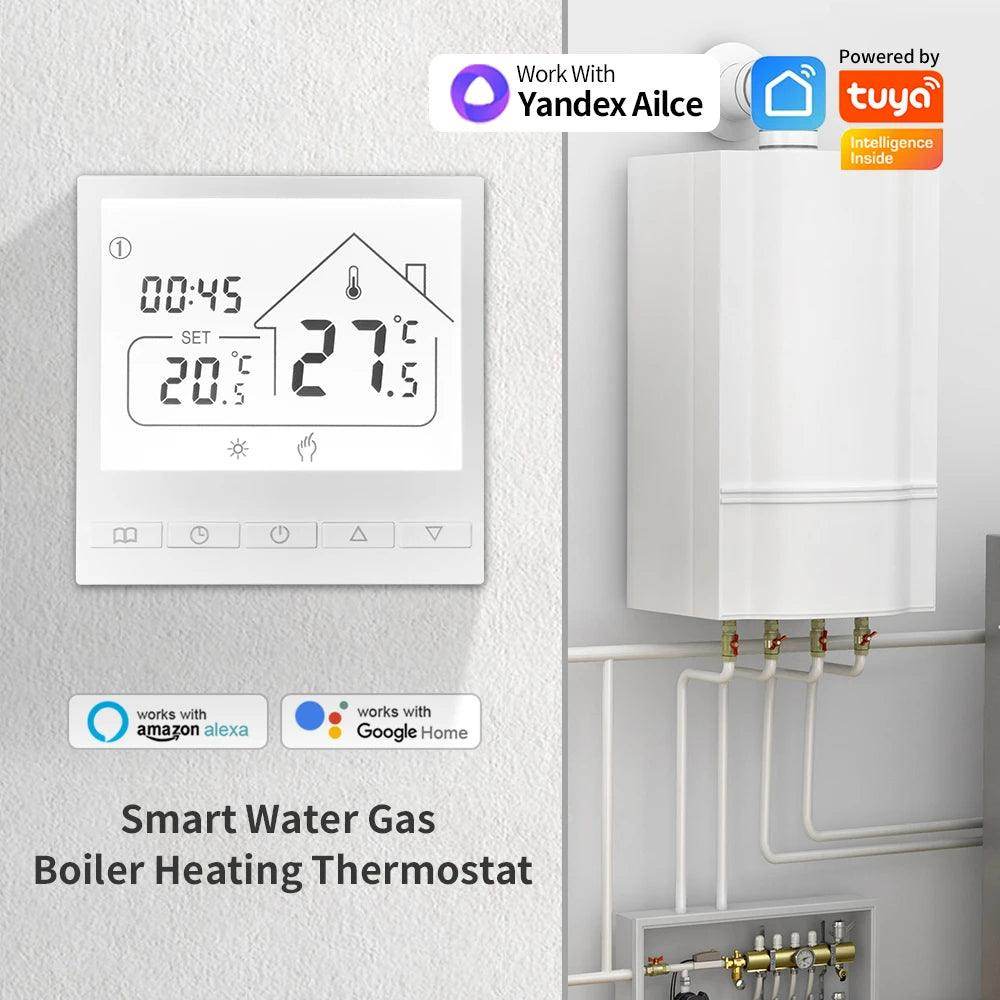 Smart Thermostat WiFi | LCD, Electric Floor/Boiler, Alexa, Google, Alice - P12 Hub Europe