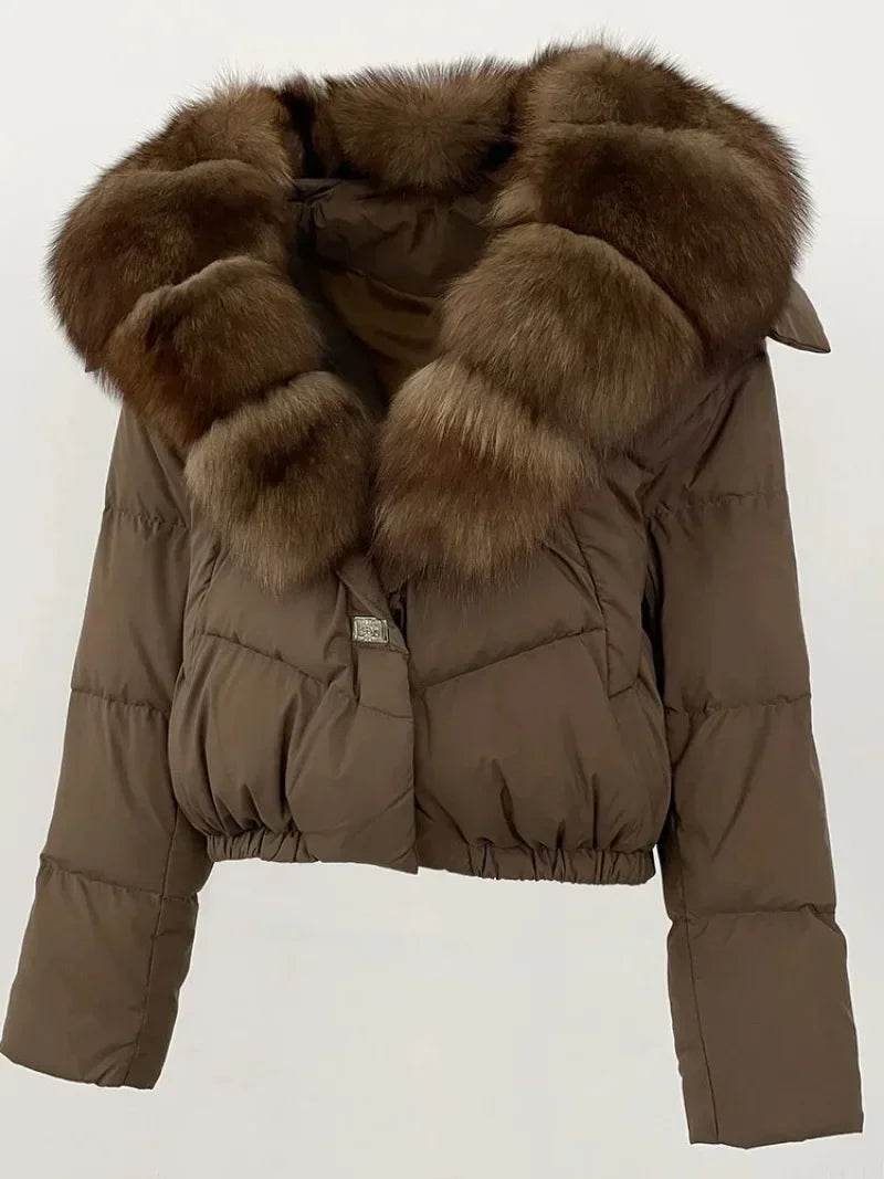 Short Fox Fur Down Puffer - P12 Hub Europe