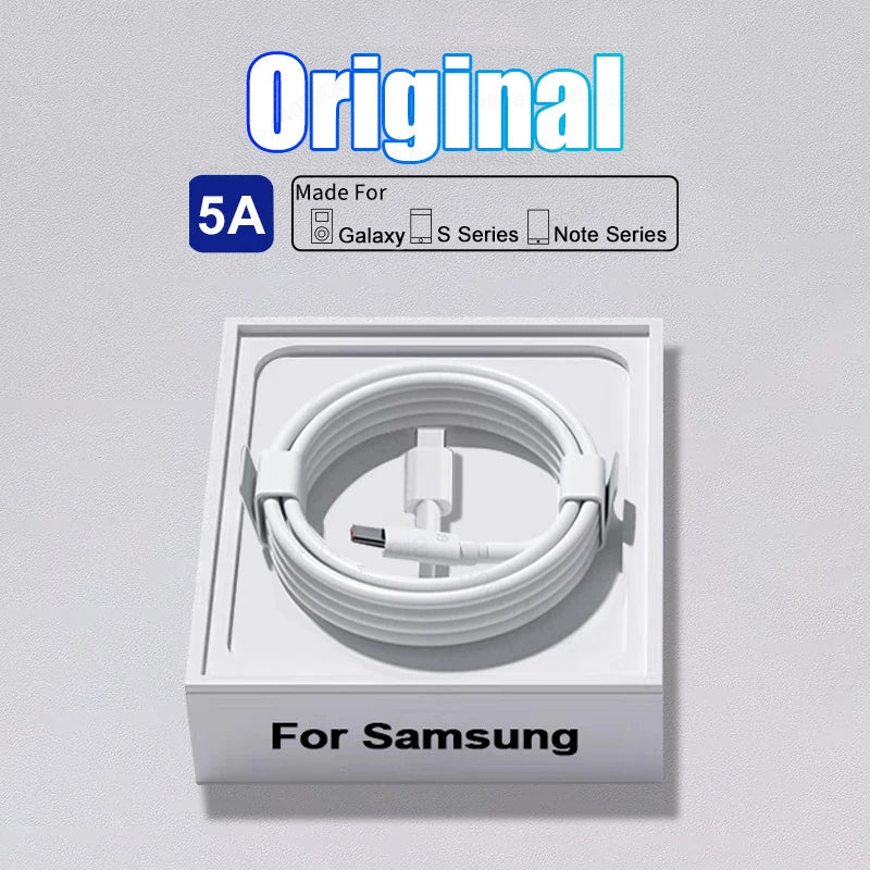 2PCS PD3.0 45W Quick Cable For Samsung Galaxy S20 S22 S23 Ultra Note 10+ 5G 20 A53 A54 Super Fast Charging USB Type C Data Cable
