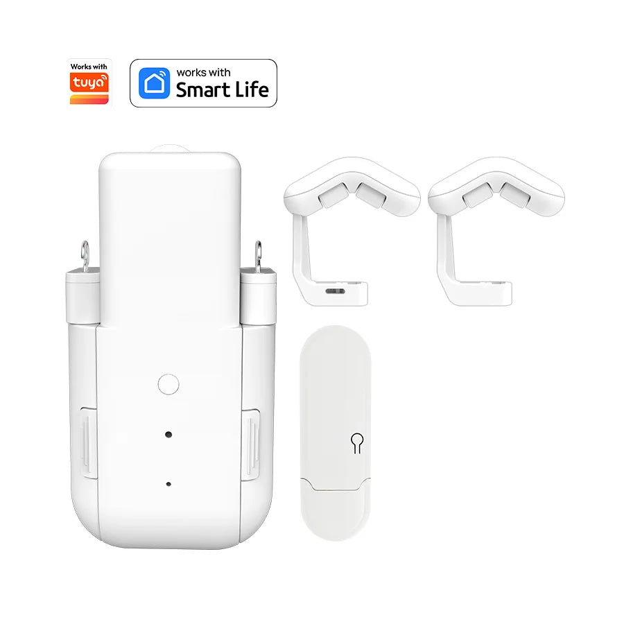 Tuya Smart Curtain Robot WiFi APP Control/Voice Control (Alexa Google Siri) For3in1 Track,Pull-to-start ,8KG load，Festival gifts
