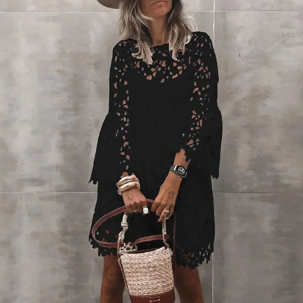 Ethnic Lace Knee Dress - P12 Hub Europe