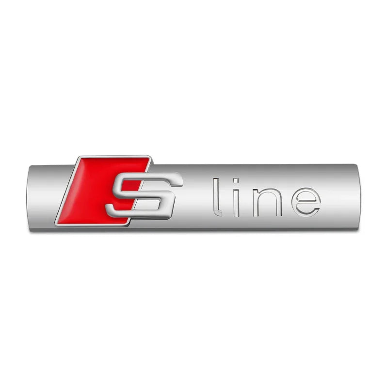 Car Goods Emblem Grill Front Hood Badge Grille For Audi Sline S line A4 B6 B8 S1 S2 S3 S4 S5 S6 A1 A3 A6 C5 A5 A8 Auto stickers