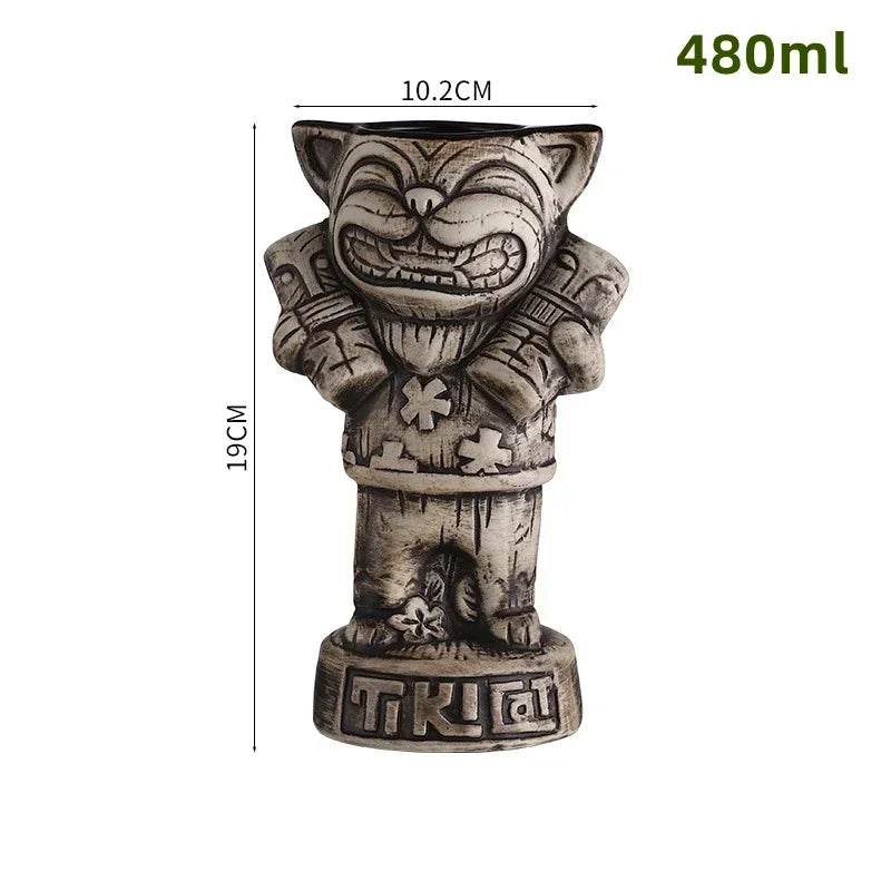 60 Types Ceramic Hawaii Tiki Mugs Creative Cocktail Glasses Beer Glass Martini Glasses Wine Glass Funny Cup Gift for Men - P12 Hub Europe