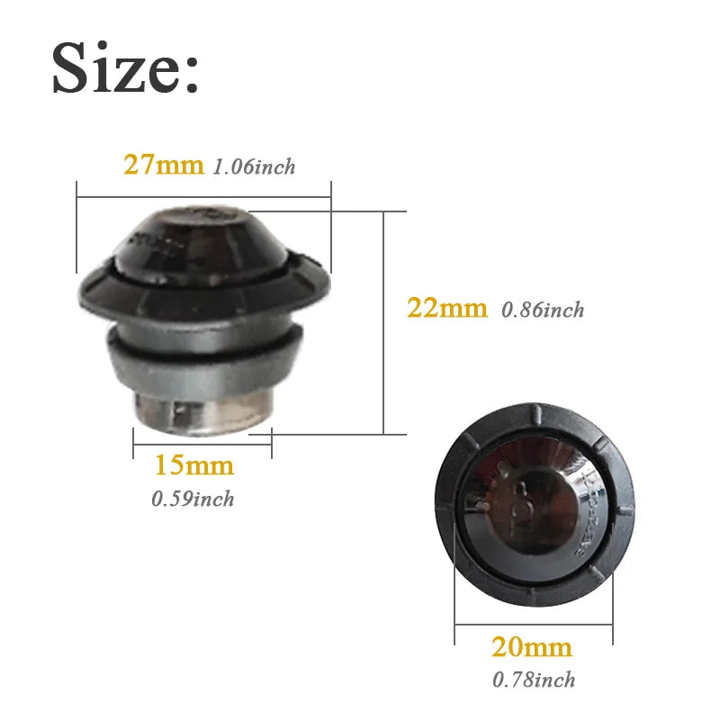 10PCS Waterproof Side Marker Indicators Light LED 12V Bullet Lamp Mini 3/4"for Truck Trailer Tail Clearance Lights