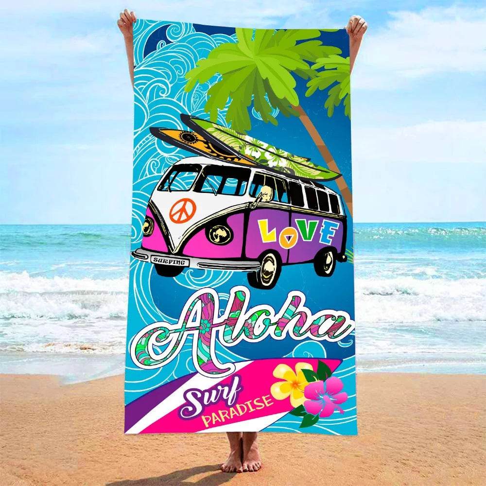 Quick Drying Microfiber Towels Beach Mat Sports Bathroom Luxury Travel Shower Towel Large Sand Free for Adults Body Dry Towels - P12 Hub Europe