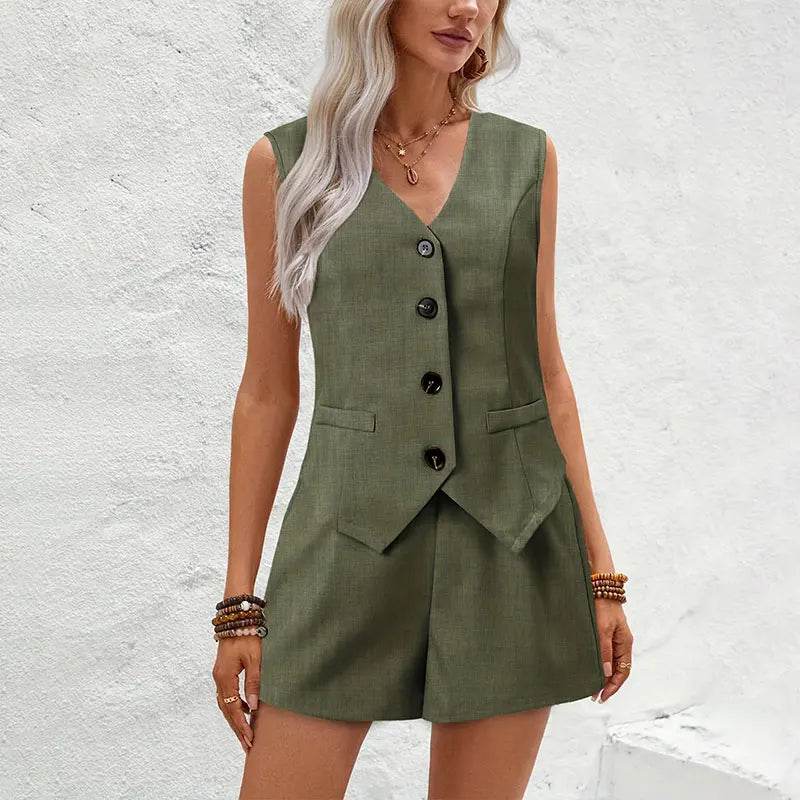 Summer Waistcoat Shorts Set - P12 Hub Europe