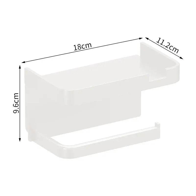 Toilet Paper Holder Plastic Storage Rack Kitchen Towel Placement Of Seasoning Bottles Bathroom Wall Roll Of Paper Phone Storage - P12 Hub Europe