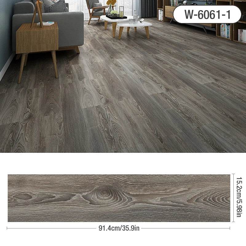 3D Self-Adhesive thick Wood Grain Floor sticker Wallpaper Modern Wall Sticker Waterproof Living Room Toilet Kitchen Home Decor - P12 Hub Europe