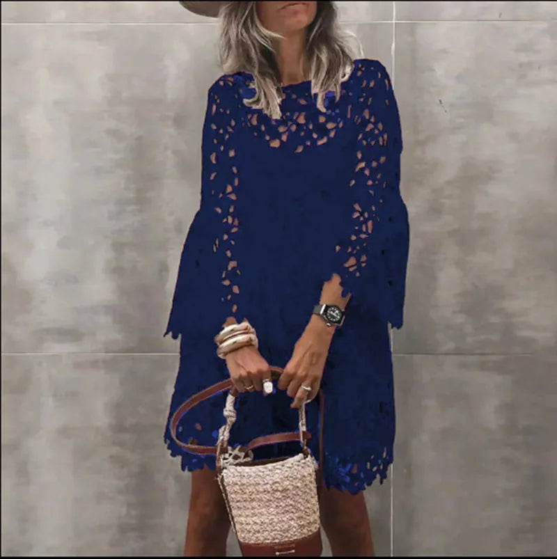 Ethnic Lace Knee Dress - P12 Hub Europe